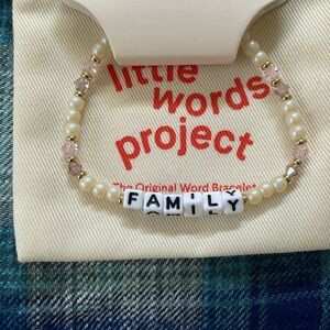 Little words project family pearl bracelet! New with tags!